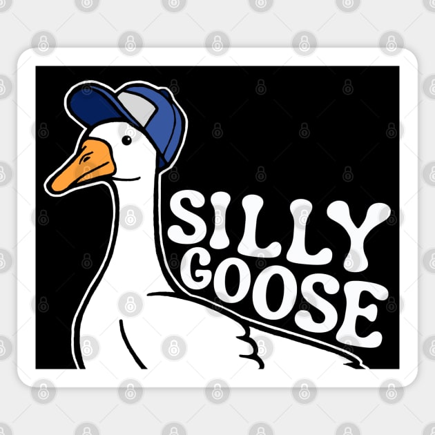 Silly Goose with Baseball Hat Sticker by Downtown Rose